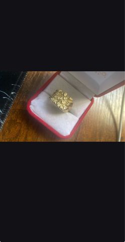 10k gold nugget ring