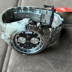 Legend Stainless Steel Chronograph Quartz Mens Watch /New