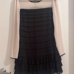 TED BAKER Black white dress, size 3