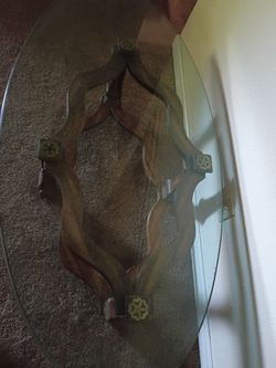 Glass coffee table