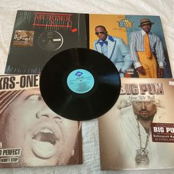 4 Vintage hip hop gangsta Ashanti Krs- One OutKast Big Pun Vinyl Rap Records Pickup @ Kempsville library Va Bch or Bingo City Yorktown 