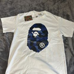 Blue Face Bape Shirt Size XL