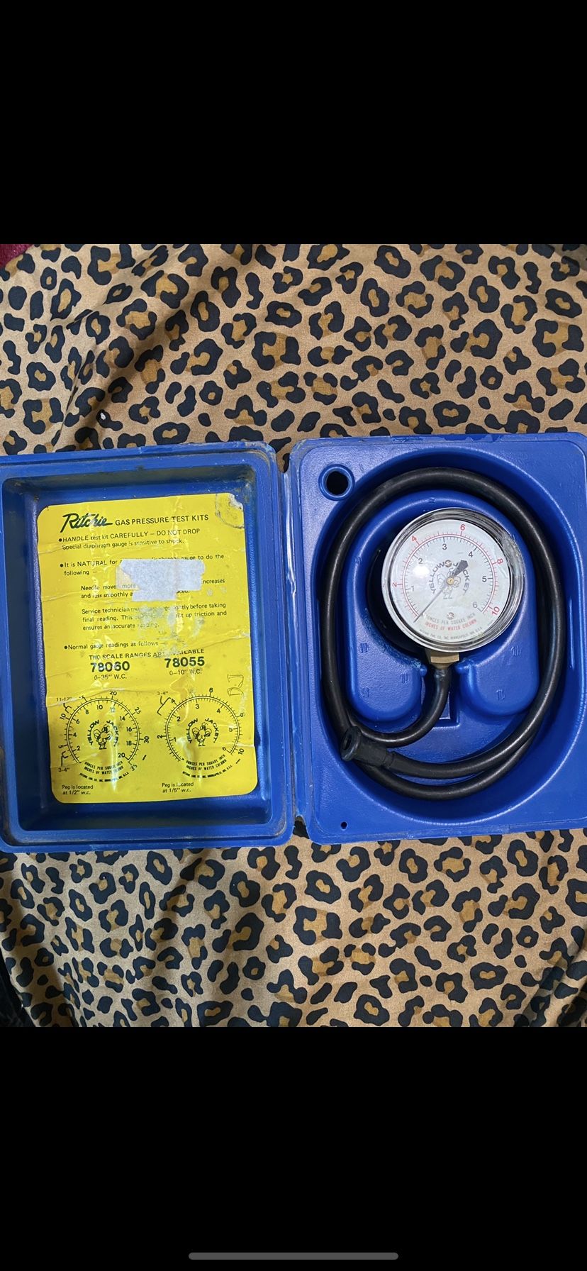 Yellow Jacket Gas Pressure Test