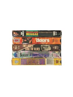 BOB MARLEY / THE DOORS / BILLIE HOLIDAY / LED ZEPPELIN / THE BEATLES VHS