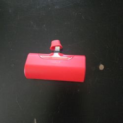 red iphone portable charger