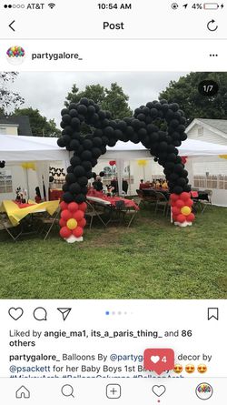 Latex Balloons Mickey Arch