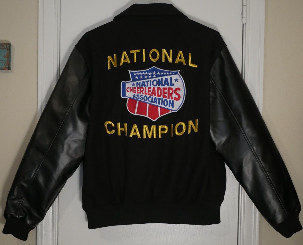 Large NCA National Cheerleaders Association HS Open Champion Varsity Jacket
