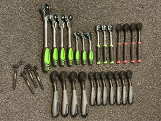PITTSBURGH pro ratchets of various sizes and types—1/2, 3/8 and 1/4 Harbor Freight