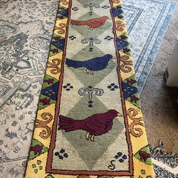 Beautiful Kaleen Hand Woven Wool Runner (Susan Sargent design)