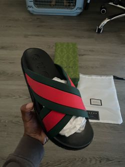 Gucci cross slides size 10 brand new