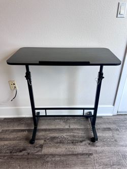 Mobile Standing Desk Adjustable Height with Wheels FURNITURE