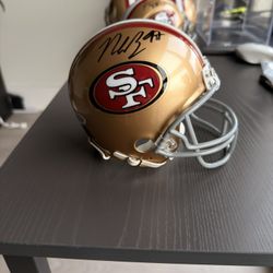 Nick Bosa San Francisco 49ers Signed Mini Helmet - Beckett COA