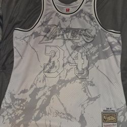 Shaquille O’Neal #34 Lakers Hardwood Classics Jersey Size XL