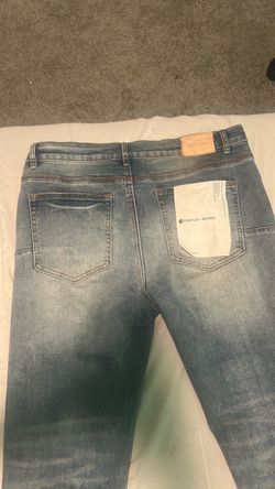 Purple jeans