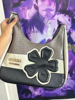 Guess Shoulder Bag with Flower Detail