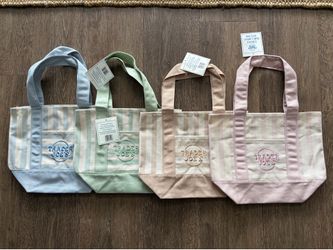 Trader Joe’s Striped Mini Canvas Tote Bag