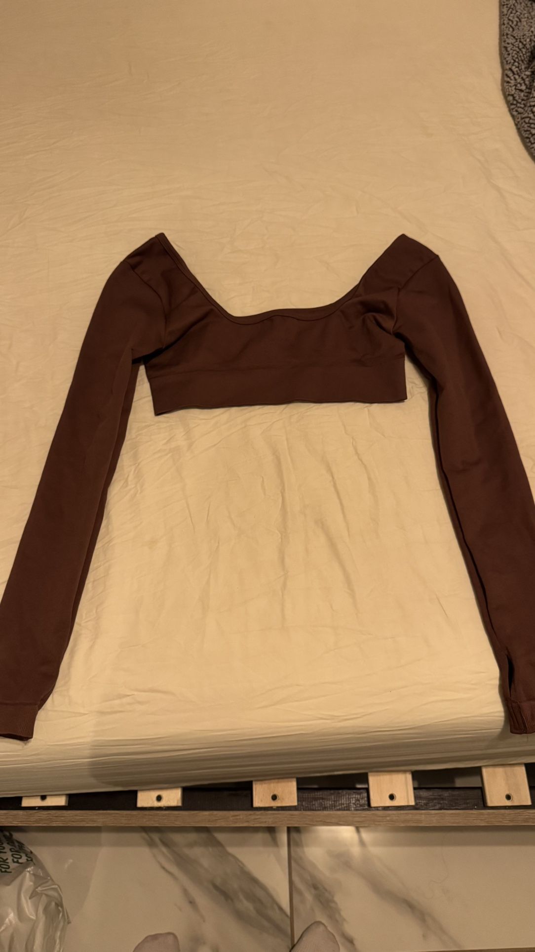 Brown Workout Top