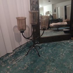 Tinted Glass Candelabra