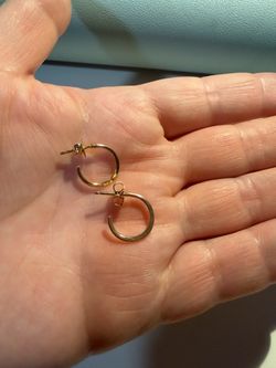 James Avery Gold Hoop Earings