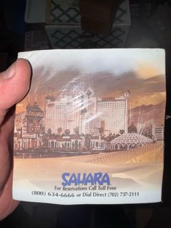 Sahara Hotel Casino Note Cubes