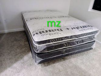 $200 Queen Pillow Top Mattress Only Brand New Free Delivery Same Day