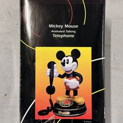 Vintage Disney Mickey Mouse Talking/Animated Telephone 