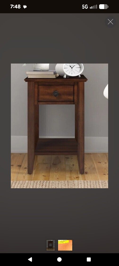 Brand New IN BOX Alcott Hill Daiman End Table with Storage $37 Obo