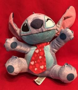 Disney Stitch Valentine's Day plush toy (9”)