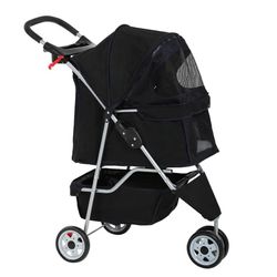 3 Wheel Pet Stroller, Durable & Versatile 