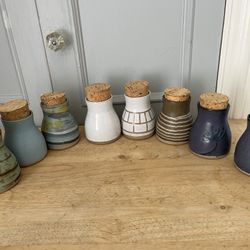 Jane and Gordon Martz Marshall Studios Spice Jars  3.5"H - $40each