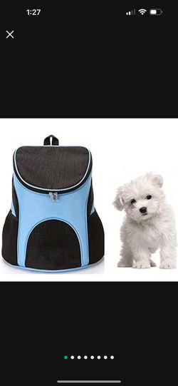 Pet Travel Backpack for Small Dogs - Fits Pets up to 12 lbs | Dog and Cat Carrier Travel Backpack with Breathable Mesh Ventilation for Hiking, Camping