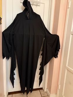 Scream Black Hooded Reaper Halloween Costume Robe