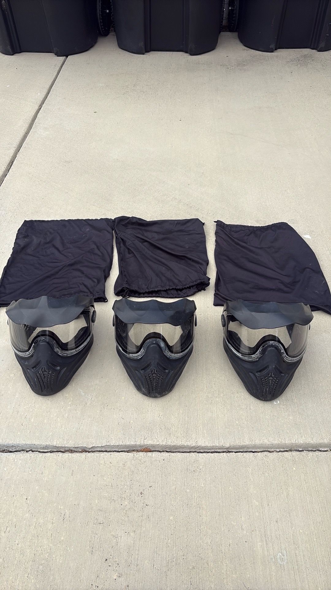 Old paintball masks