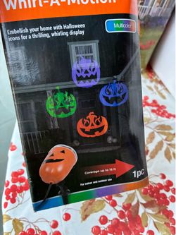 LED Lightshow Projection Whirl-A-Motion Halloween Light l