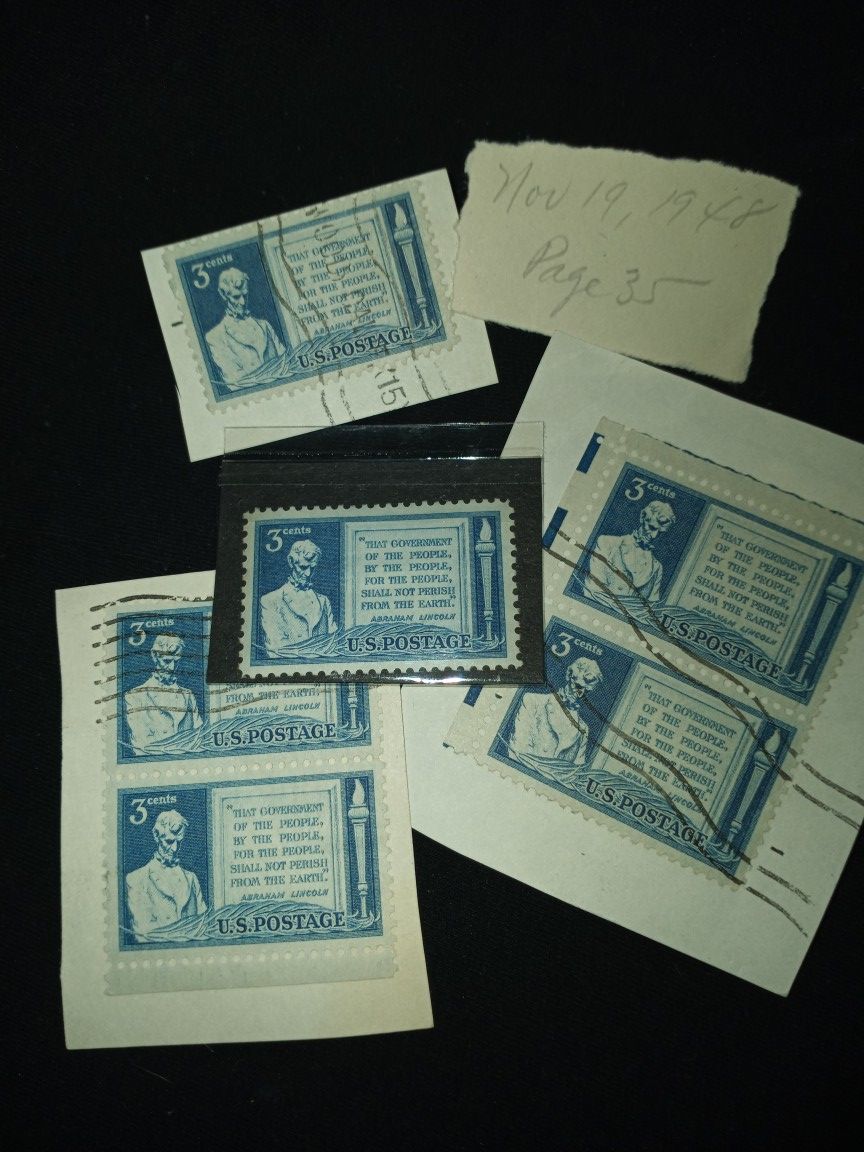 Lincoln Gettysburg Address 3c stamp