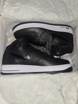 Stüssy X Nike Black Air Force 1 Mid Size 8.5 DS