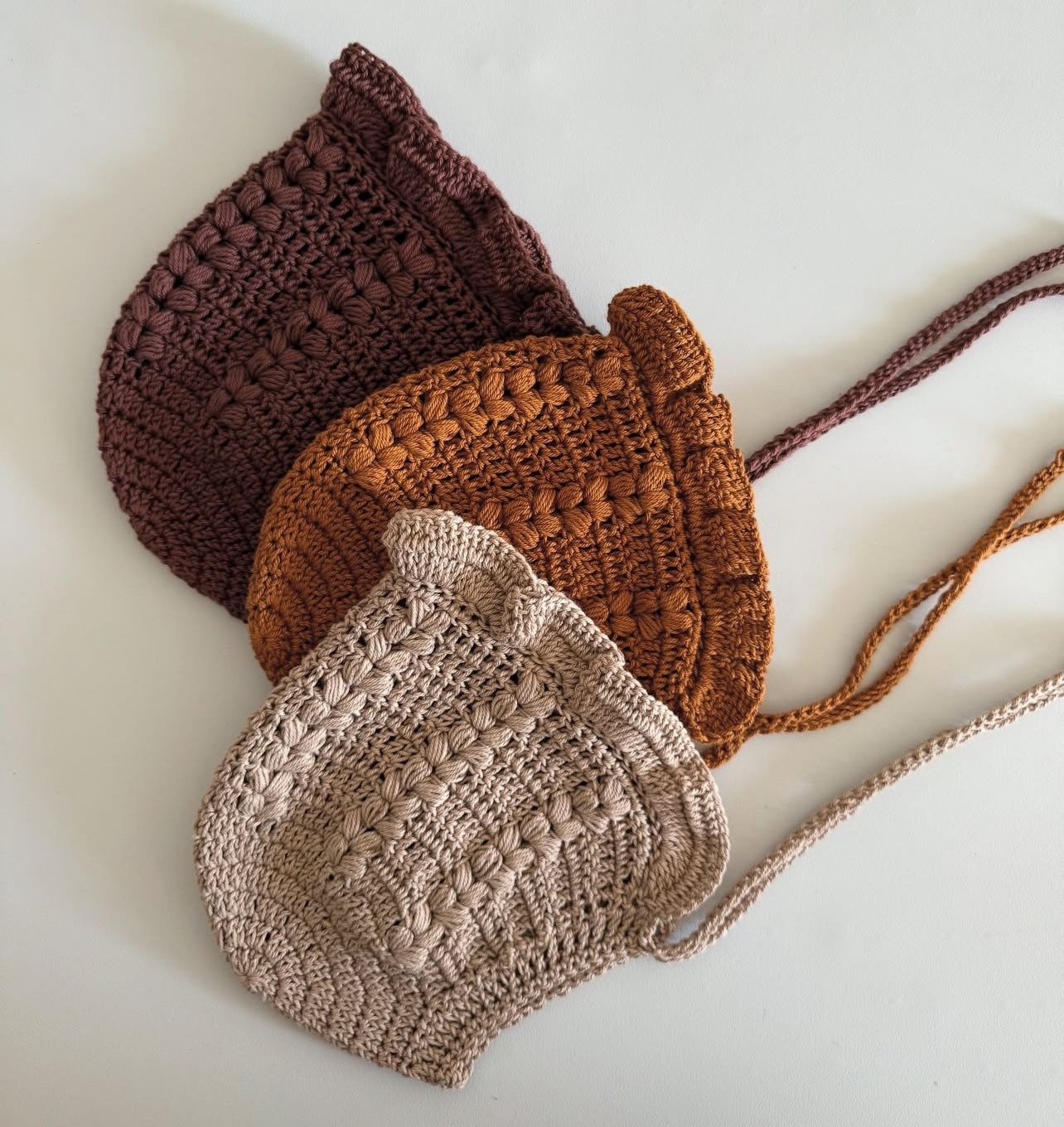 Crochet Baby Bonnets