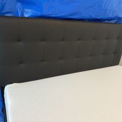 Headboard + Bed Frame + Bed Skirt
