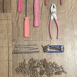 Assorted Tools, Bits & Screws