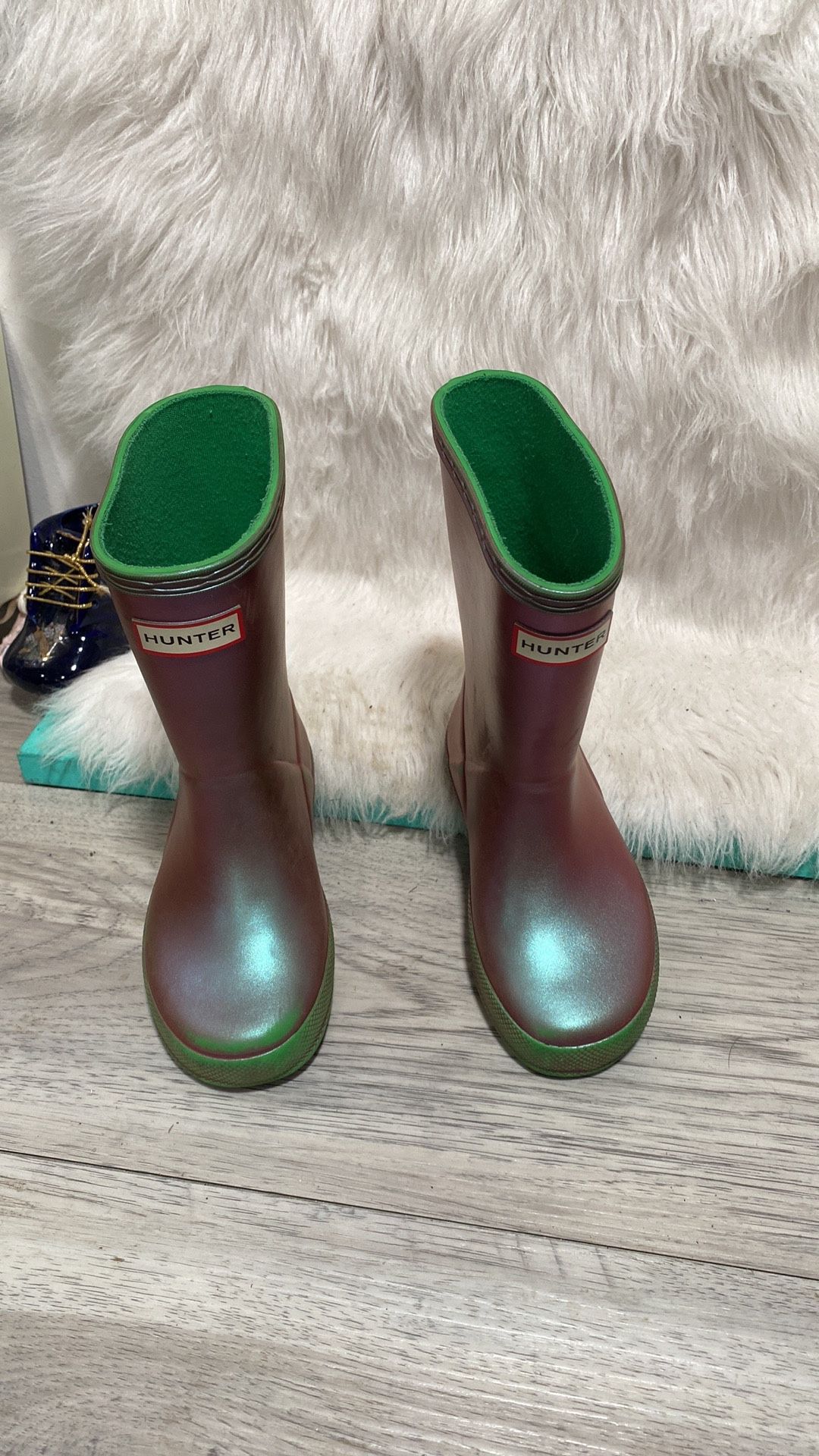 Hunter Rain Boots Toddler Multicolor Rubber Boots. Size 9 boys 10 Girls for Sale in Dearborn MI OfferUp