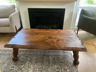 West Elm inspired Solid wood coffee table - mid century modern