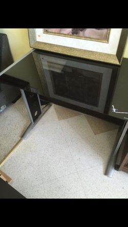 Glass tinted computer table