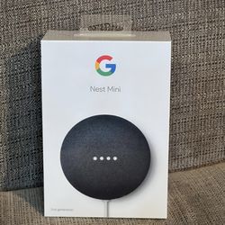 New, Sealed Google Nest Mini 2nd Generation Smart Speaker with Google Assistant
