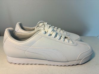 Puma Roma All-White Low-Top Sneakers
