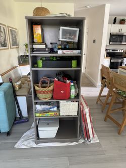 Gray Pastel Book Shelf