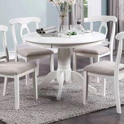 5 PCS Tanika Round dining set- available in 2 colors Now 459.00 Free Delivery 🚚 