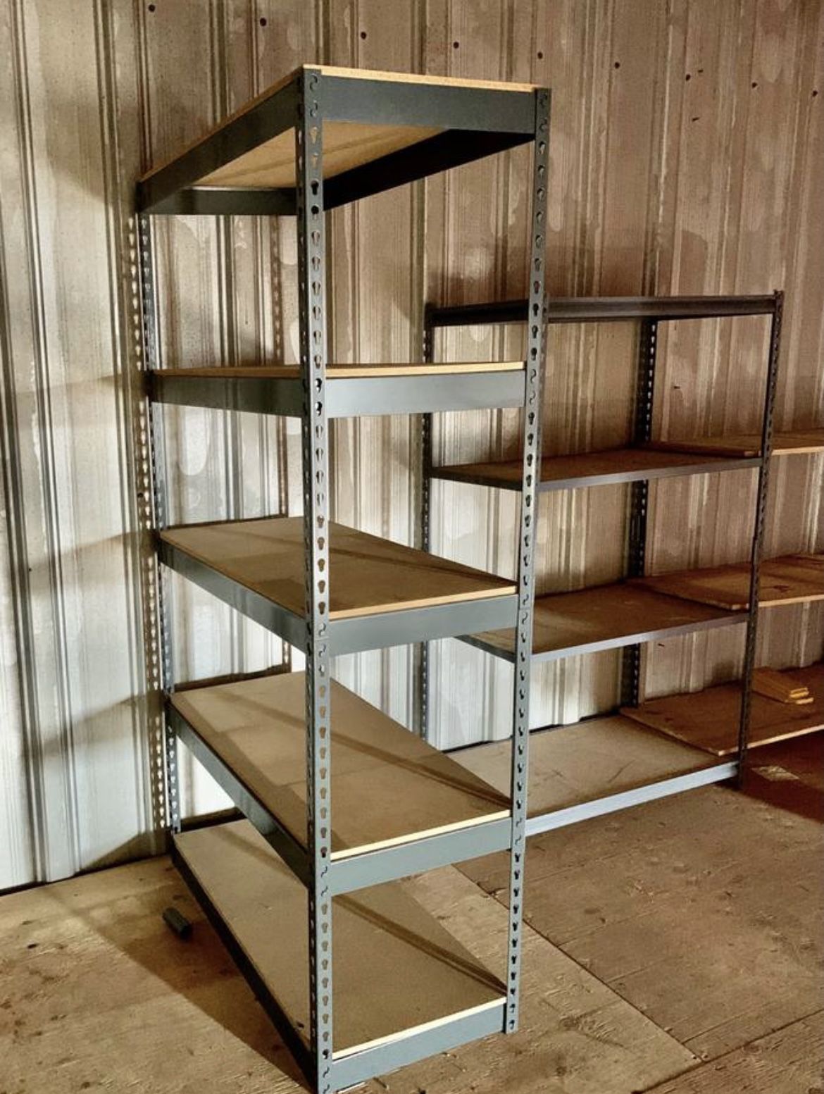 Garage Shelving 48 in W x 18 in D New Industrial Racks Great For Home Office And Commercial Storage Delivery Available