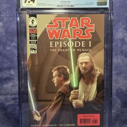 Star Wars Episode I The Phantom Menace #1 1999 CGC 9.4 WP 1st Cameo App Of Darth Maul 
