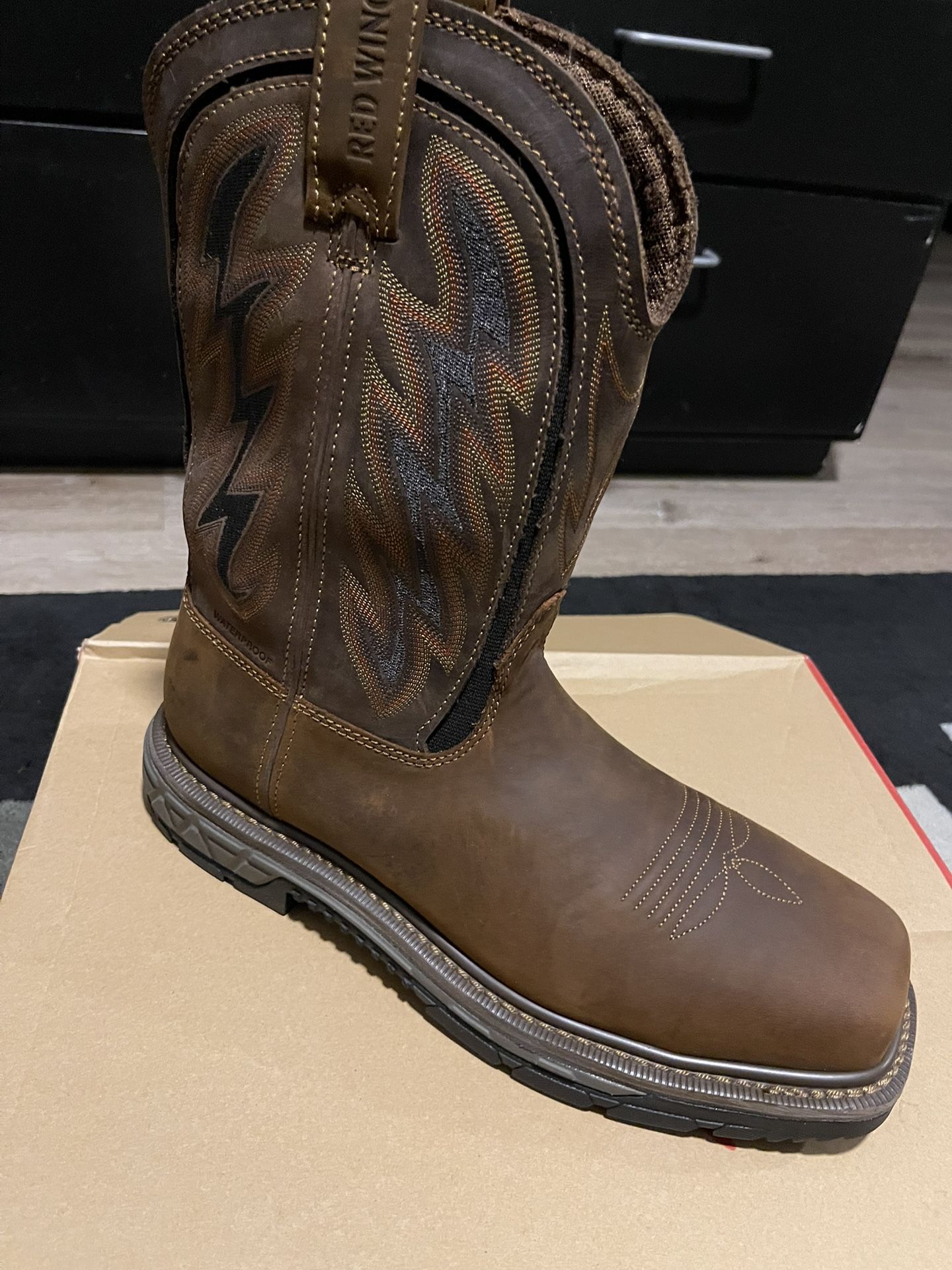 Red Wing Boots RIO FLEX MEN'S 11-INCH WATERPROOF, SAFETY TOE PULL-ON BOOT