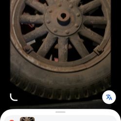 Vintage 1920S Wheel And Tire